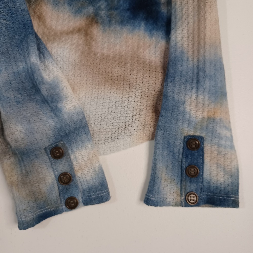 Women's‎ Belle by Belldini Lightweight Tye Dye Long Sleeve Hoodie Size Medium - Picture 7 of 11